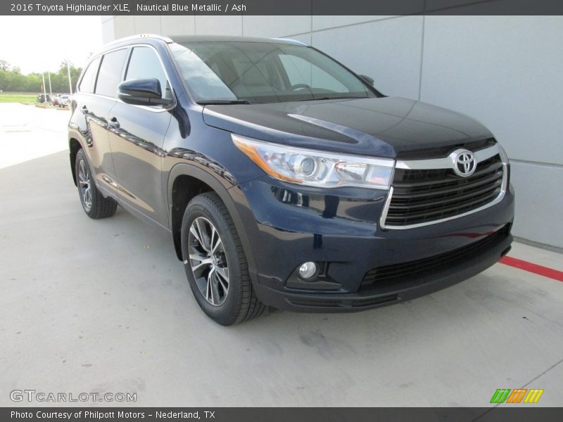 Nautical Blue Metallic / Ash 2016 Toyota Highlander XLE