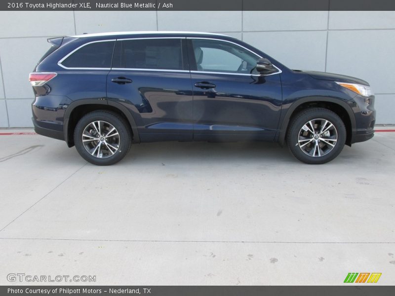 Nautical Blue Metallic / Ash 2016 Toyota Highlander XLE