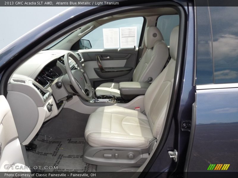 Atlantis Blue Metallic / Light Titanium 2013 GMC Acadia SLT AWD