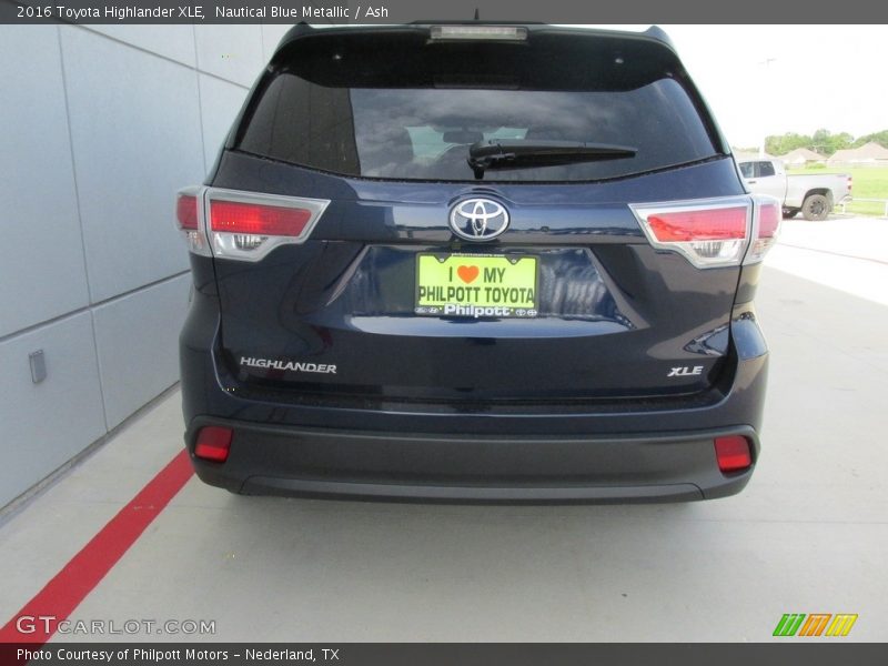 Nautical Blue Metallic / Ash 2016 Toyota Highlander XLE