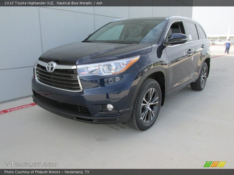 Nautical Blue Metallic / Ash 2016 Toyota Highlander XLE