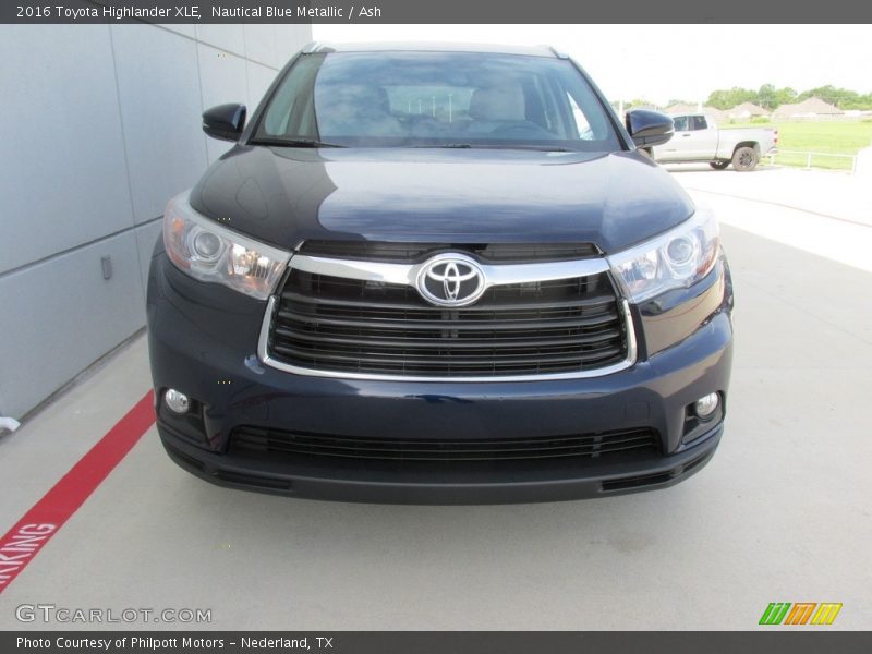 Nautical Blue Metallic / Ash 2016 Toyota Highlander XLE