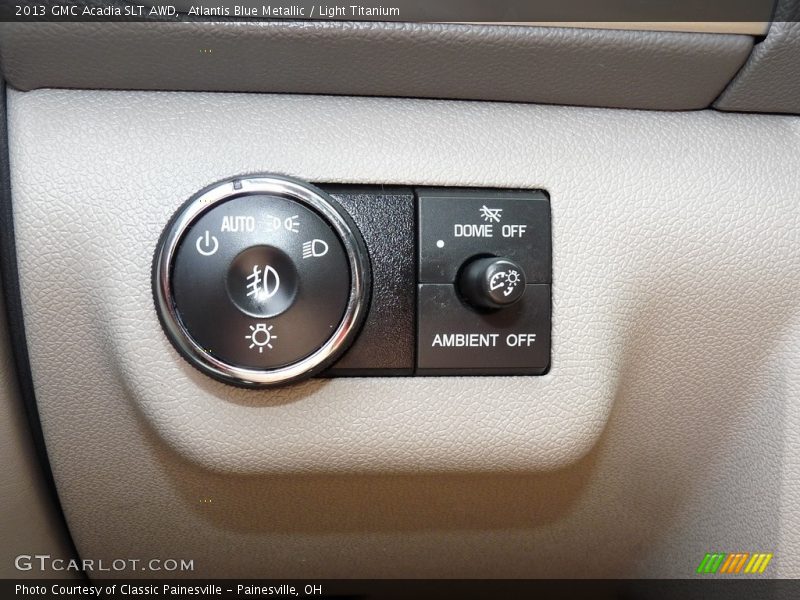 Atlantis Blue Metallic / Light Titanium 2013 GMC Acadia SLT AWD
