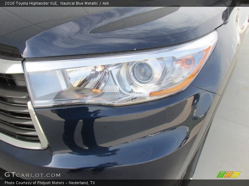 Nautical Blue Metallic / Ash 2016 Toyota Highlander XLE