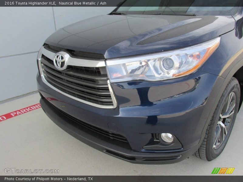 Nautical Blue Metallic / Ash 2016 Toyota Highlander XLE