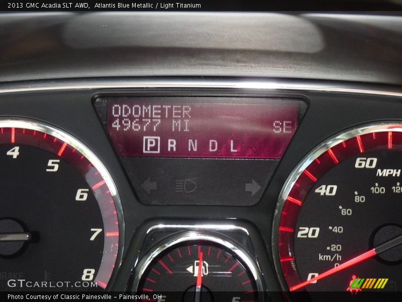 Atlantis Blue Metallic / Light Titanium 2013 GMC Acadia SLT AWD