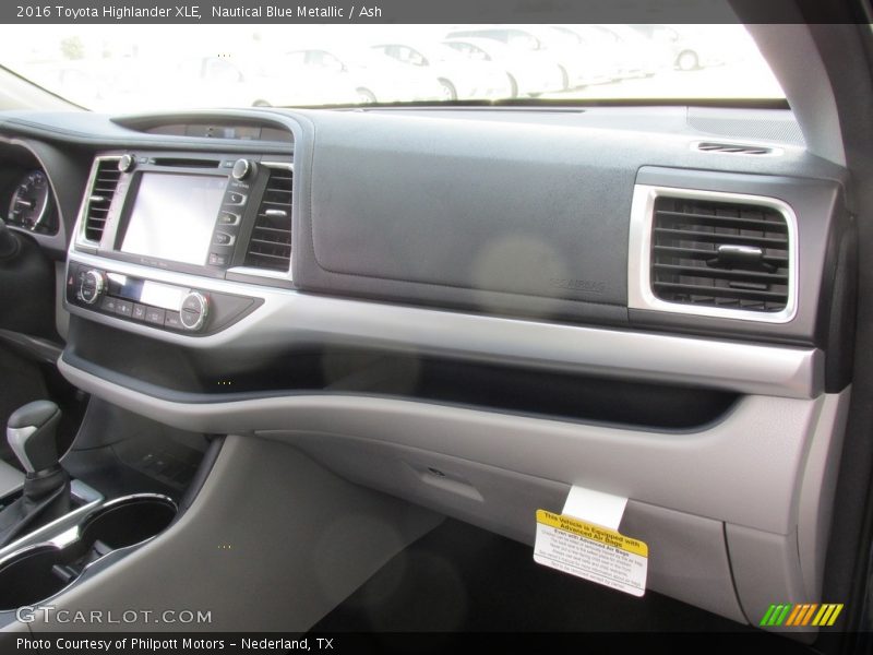 Nautical Blue Metallic / Ash 2016 Toyota Highlander XLE