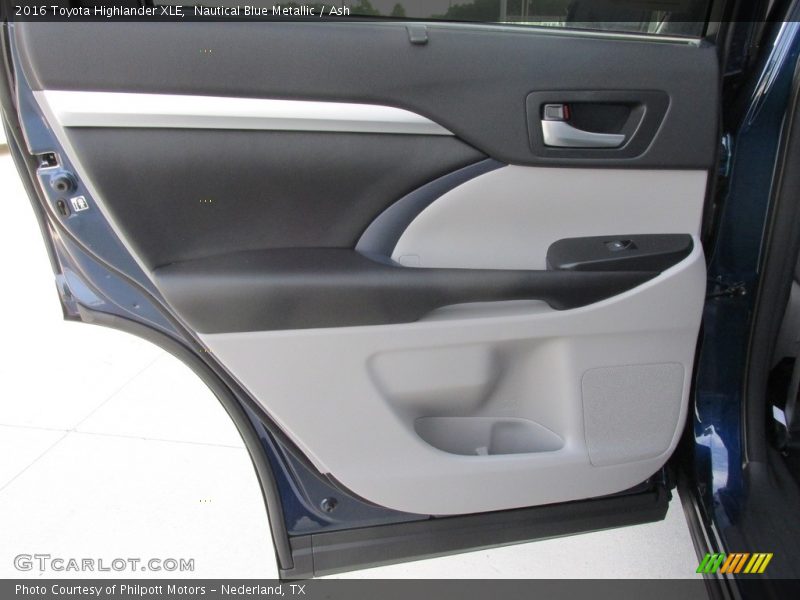 Nautical Blue Metallic / Ash 2016 Toyota Highlander XLE