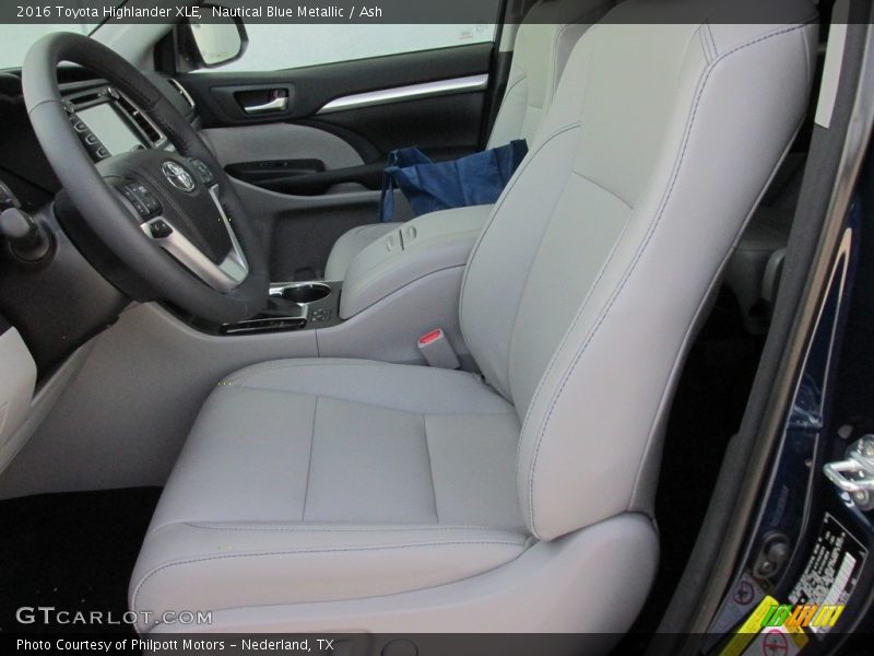 Nautical Blue Metallic / Ash 2016 Toyota Highlander XLE