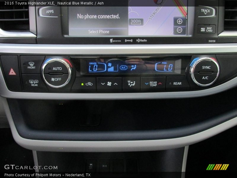 Nautical Blue Metallic / Ash 2016 Toyota Highlander XLE