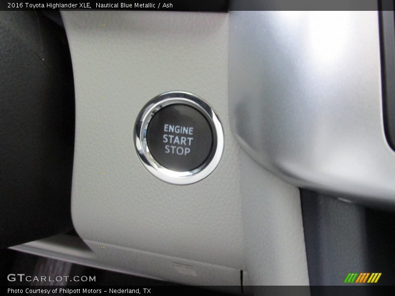 Nautical Blue Metallic / Ash 2016 Toyota Highlander XLE