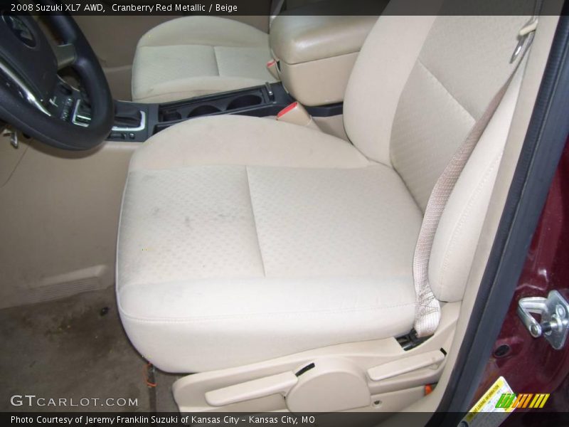 Cranberry Red Metallic / Beige 2008 Suzuki XL7 AWD