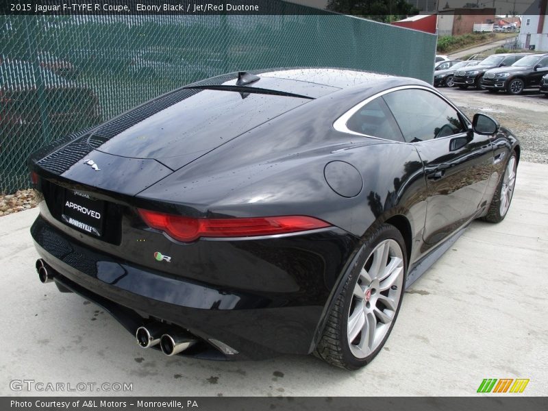 Ebony Black / Jet/Red Duotone 2015 Jaguar F-TYPE R Coupe