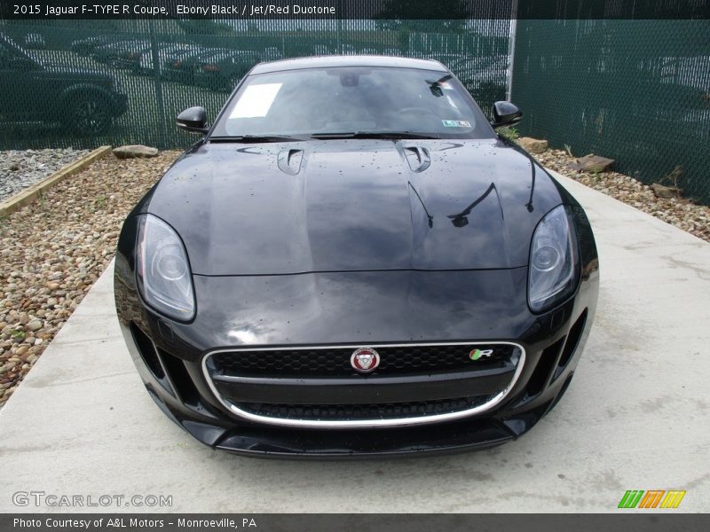 Ebony Black / Jet/Red Duotone 2015 Jaguar F-TYPE R Coupe