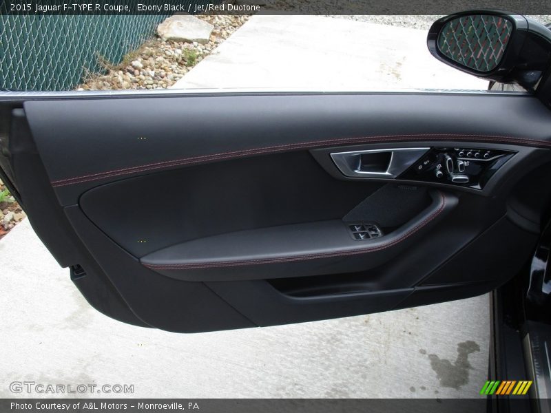 Ebony Black / Jet/Red Duotone 2015 Jaguar F-TYPE R Coupe
