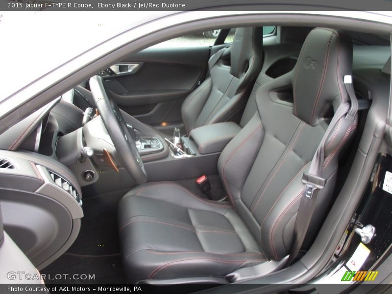 Ebony Black / Jet/Red Duotone 2015 Jaguar F-TYPE R Coupe