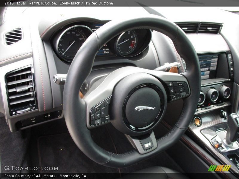 Ebony Black / Jet/Red Duotone 2015 Jaguar F-TYPE R Coupe