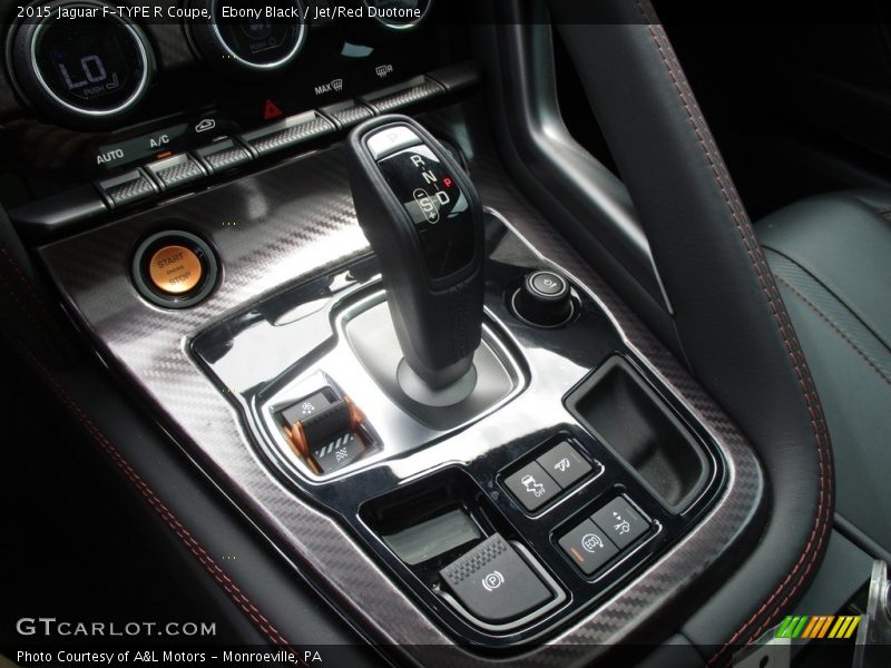 Ebony Black / Jet/Red Duotone 2015 Jaguar F-TYPE R Coupe