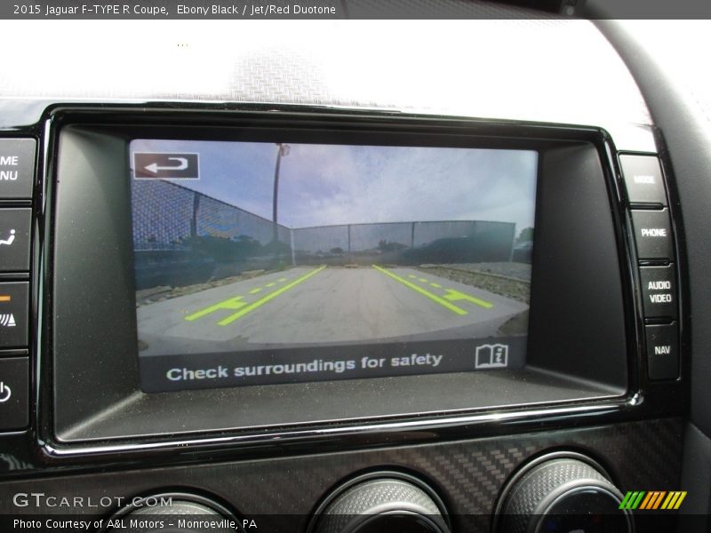 Ebony Black / Jet/Red Duotone 2015 Jaguar F-TYPE R Coupe