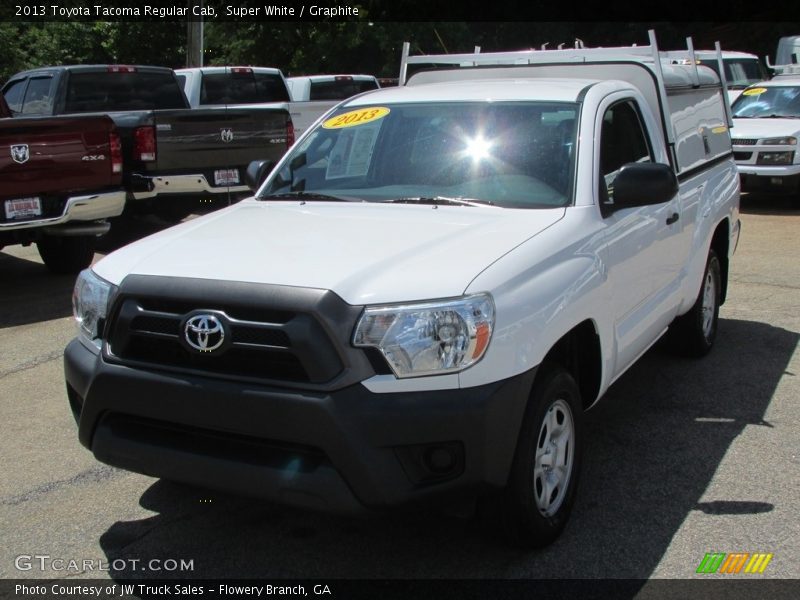 Super White / Graphite 2013 Toyota Tacoma Regular Cab