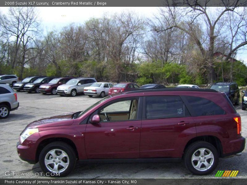 Cranberry Red Metallic / Beige 2008 Suzuki XL7 Luxury