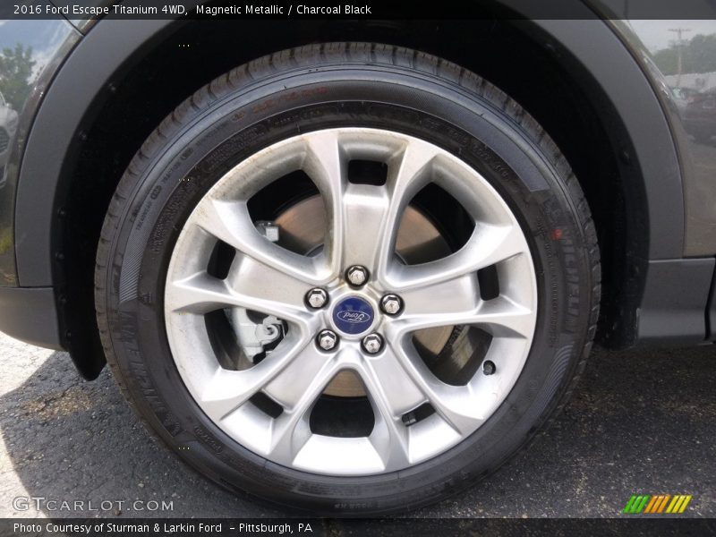Magnetic Metallic / Charcoal Black 2016 Ford Escape Titanium 4WD