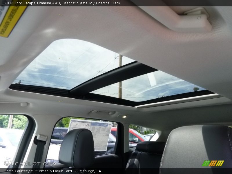 Magnetic Metallic / Charcoal Black 2016 Ford Escape Titanium 4WD