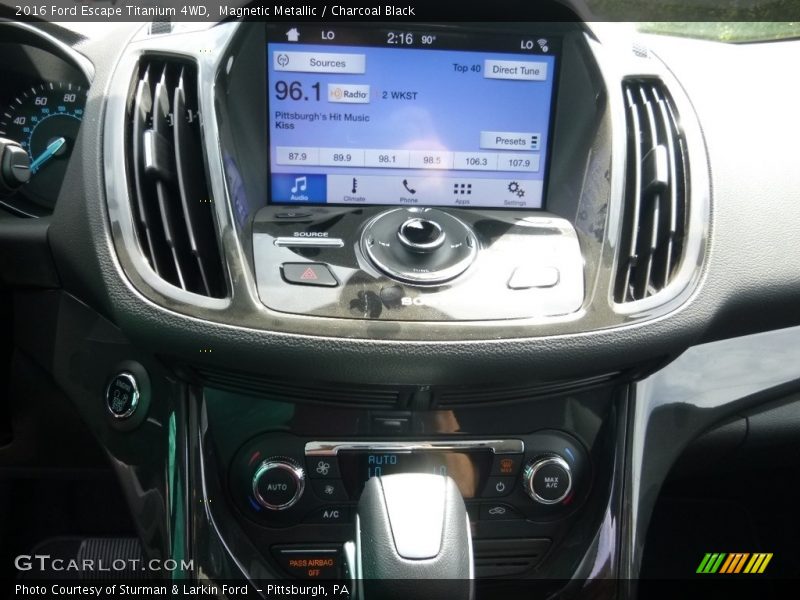 Magnetic Metallic / Charcoal Black 2016 Ford Escape Titanium 4WD