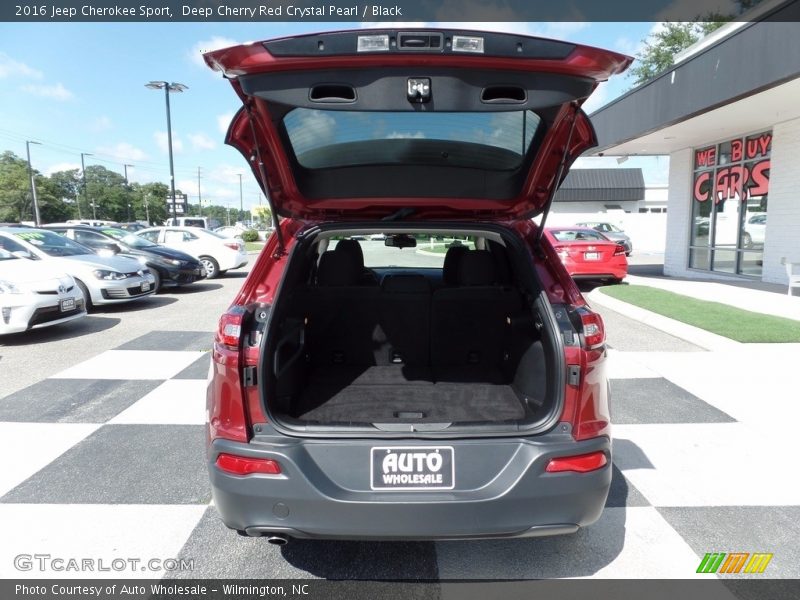 Deep Cherry Red Crystal Pearl / Black 2016 Jeep Cherokee Sport