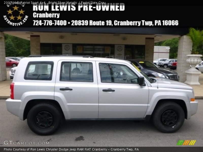 Bright Silver Metallic / Pastel Slate Gray 2007 Jeep Patriot Sport 4x4