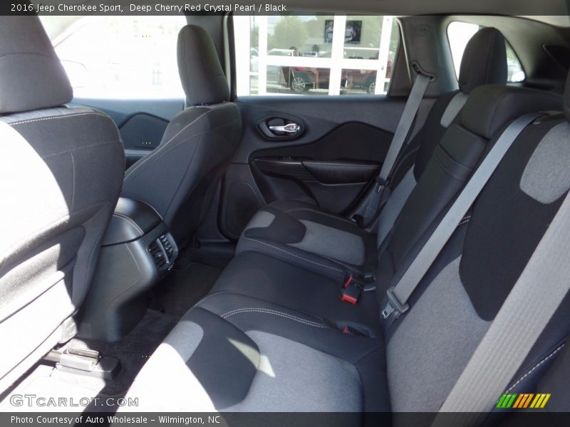 Deep Cherry Red Crystal Pearl / Black 2016 Jeep Cherokee Sport