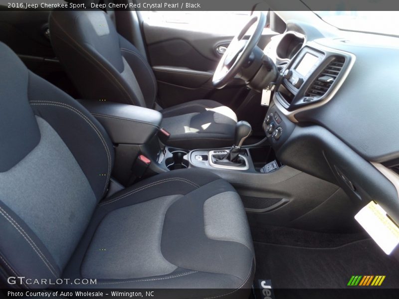 Deep Cherry Red Crystal Pearl / Black 2016 Jeep Cherokee Sport