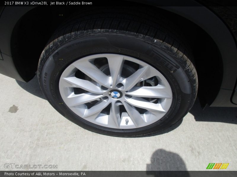 Jet Black / Saddle Brown 2017 BMW X3 xDrive28i