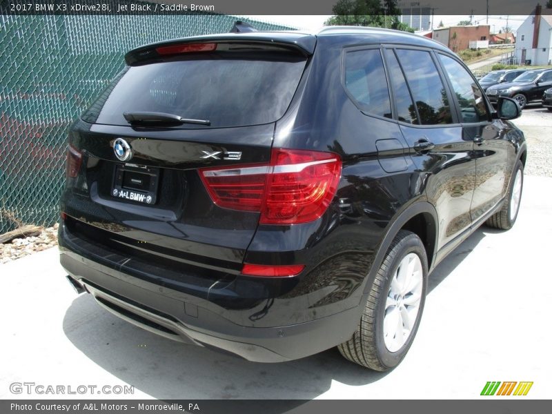 Jet Black / Saddle Brown 2017 BMW X3 xDrive28i