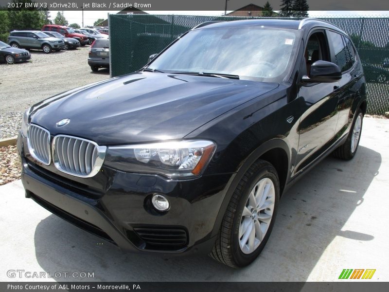 Jet Black / Saddle Brown 2017 BMW X3 xDrive28i