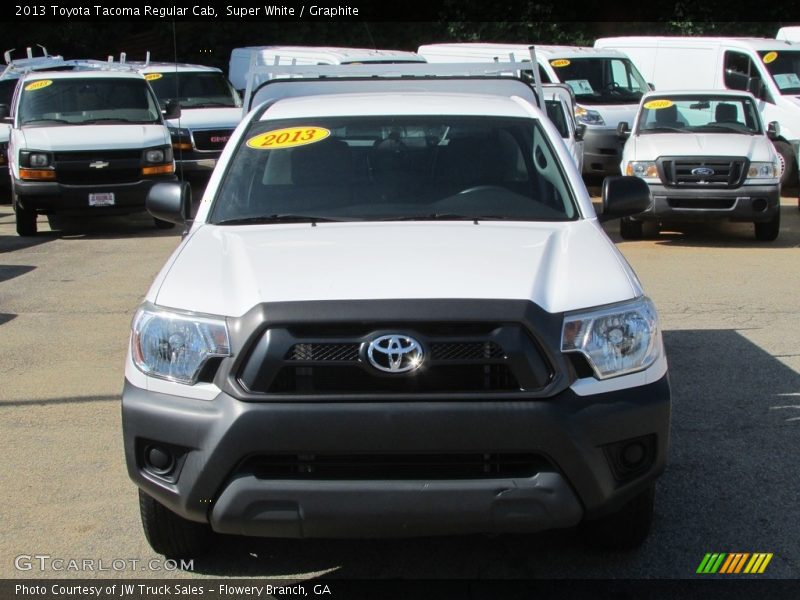 Super White / Graphite 2013 Toyota Tacoma Regular Cab
