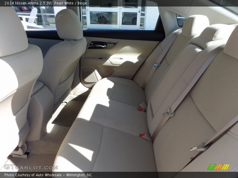 Pearl White / Beige 2014 Nissan Altima 2.5 SV