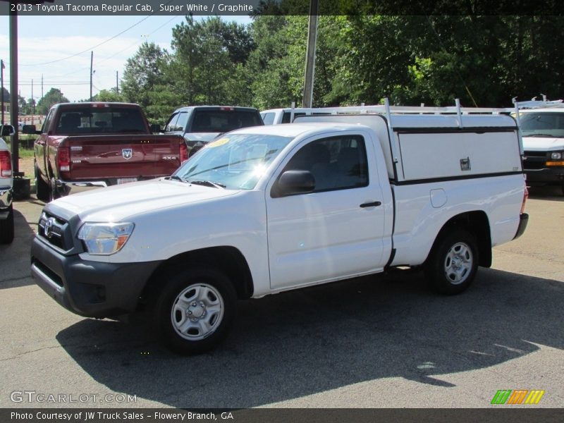 Super White / Graphite 2013 Toyota Tacoma Regular Cab