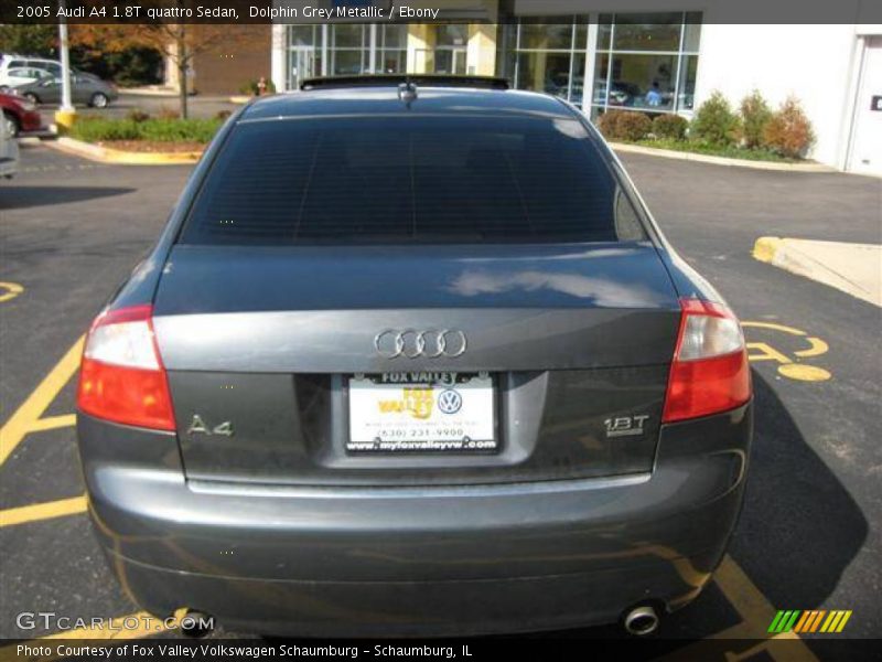 Dolphin Grey Metallic / Ebony 2005 Audi A4 1.8T quattro Sedan