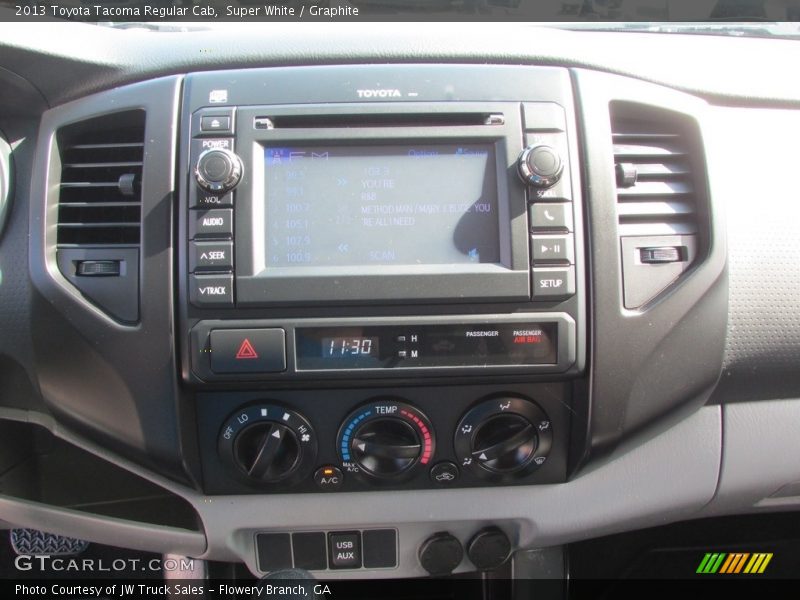 Super White / Graphite 2013 Toyota Tacoma Regular Cab