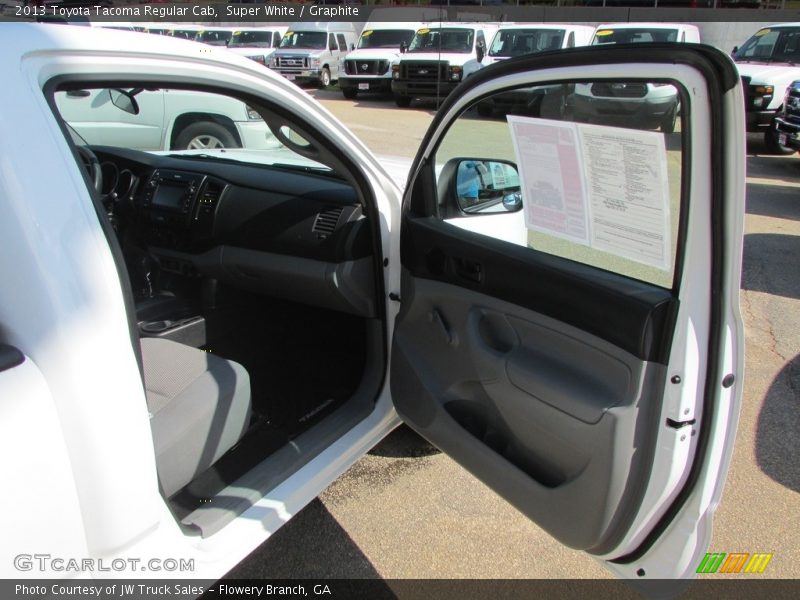 Super White / Graphite 2013 Toyota Tacoma Regular Cab