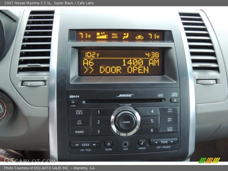 Super Black / Cafe Latte 2007 Nissan Maxima 3.5 SL