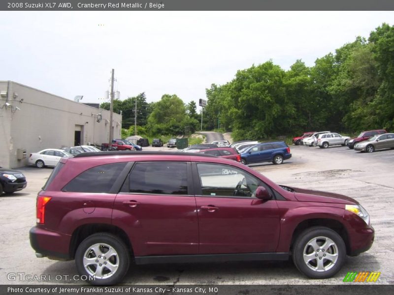 Cranberry Red Metallic / Beige 2008 Suzuki XL7 AWD