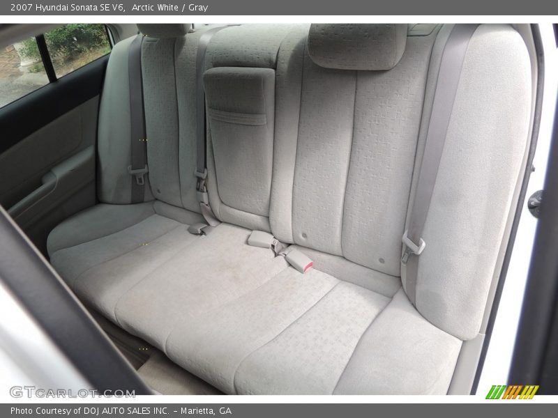 Arctic White / Gray 2007 Hyundai Sonata SE V6