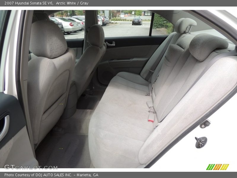 Arctic White / Gray 2007 Hyundai Sonata SE V6