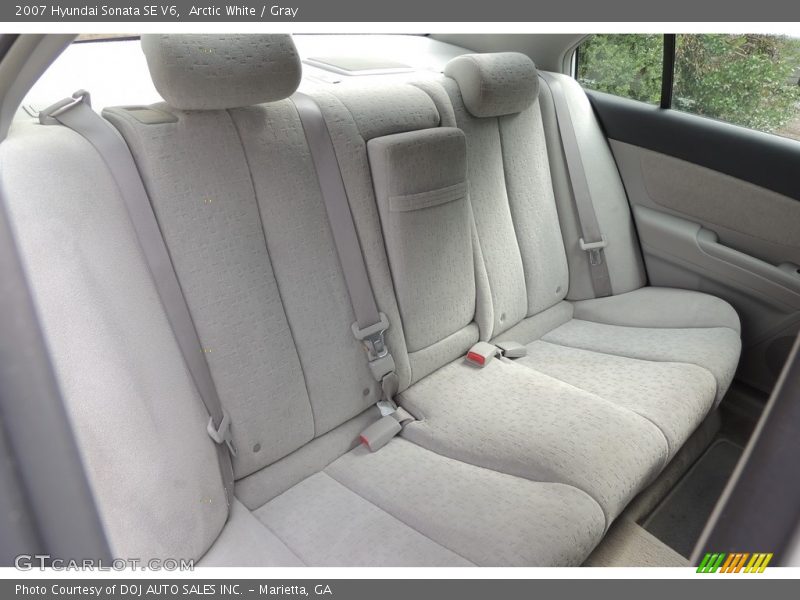 Arctic White / Gray 2007 Hyundai Sonata SE V6