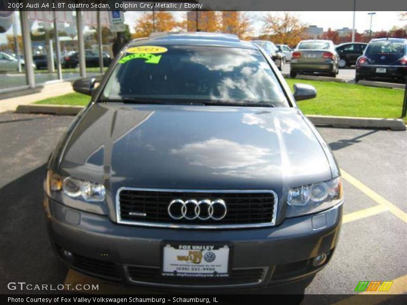 Dolphin Grey Metallic / Ebony 2005 Audi A4 1.8T quattro Sedan