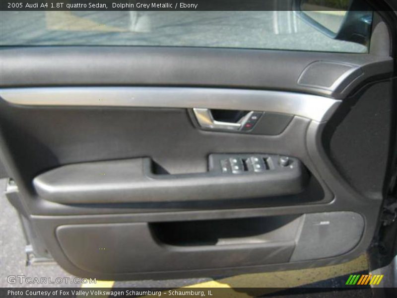 Dolphin Grey Metallic / Ebony 2005 Audi A4 1.8T quattro Sedan
