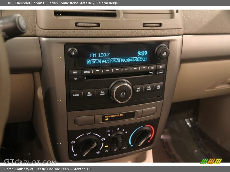Sandstone Metallic / Neutral Beige 2007 Chevrolet Cobalt LS Sedan