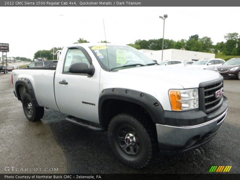 Quicksilver Metallic / Dark Titanium 2012 GMC Sierra 1500 Regular Cab 4x4